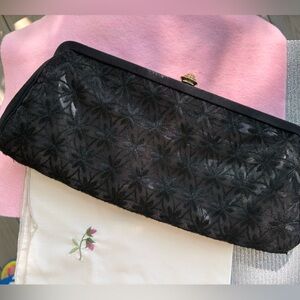 Vintage Black Lace Clutch PRISTINE